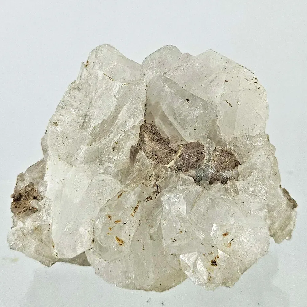Natural mineral specimen quartz or apophyllite crystal cluster